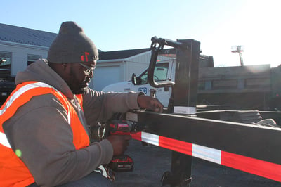 Tenna Mechanic at a Customer Installation