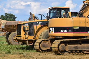 Heavy equipment in the field