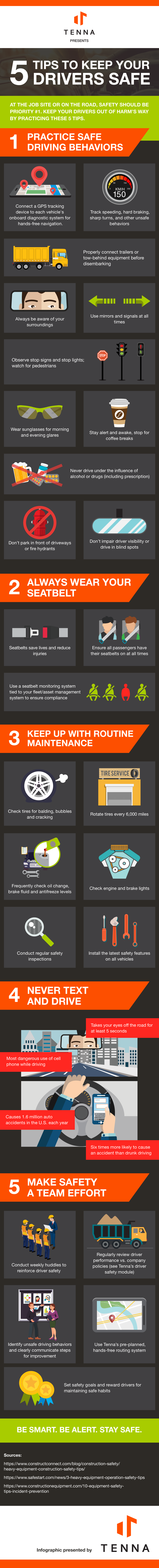 5 Tips to Keep Drivers Safe Infographic